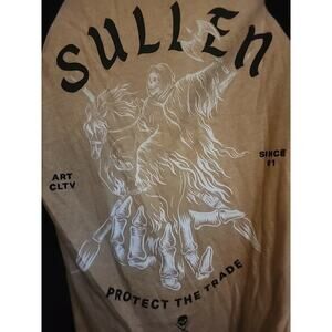 Sullen Art Collective Premium Defenders Raglan Black Tattoo T-Shirt Small A119